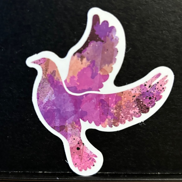 COLORFUL FLYING BIRD STICKER - Picture 1 of 1